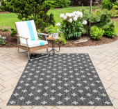Novogratz by Momeni Villa VI-01 Umbria Charcoal Area Rug Room Scene Novogratz by Momeni Villa VI-01 Umbria Charcoal Area Rug Room Scene