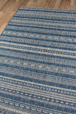 Novogratz by Momeni Villa VI-04 Tuscany Blue Area Rug Corner Novogratz by Momeni Villa VI-04 Tuscany Blue Area Rug Corner