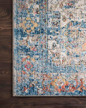 Loloi Medusa MED-04 Blue/Multi Area Rug Corner Loloi Medusa MED-04 Blue/Multi Area Rug Corner