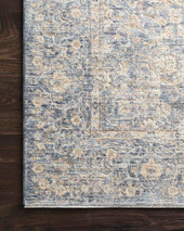 Loloi Pandora PAN-01 Blue/Gold Area Rug Corner