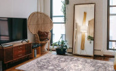 Concord Global Trading Lara 4556 Center Medallion Gray Area Rug Room Scene Concord Global Trading Lara 4556 Center Medallion Gray Area Rug Room Scene