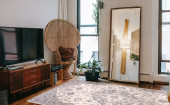 Concord Global Trading Lara 4552 Center Medallion Ivory/Gray Area Rug Room Scene Concord Global Trading Lara 4552 Center Medallion Ivory/Gray Area Rug Room Scene