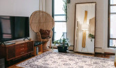 Concord Global Trading Lara 4531 Vase Ivory/Gray Area Rug Room Scene Concord Global Trading Lara 4531 Vase Ivory/Gray Area Rug Room Scene