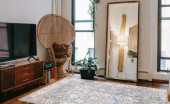 Concord Global Trading Kashan 2814 Bergama Blue Area Rug Room Scene Concord Global Trading Kashan 2814 Bergama Blue Area Rug Room Scene