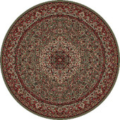 Concord Global Trading Persian Classics 2035 Isfahan Green Round Area Rug Concord Global Trading Persian Classics 2035 Isfahan Green Round Area Rug