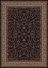 Concord Global Trading Persian Classics 2023 Kashan Black Area Rug Concord Global Trading Persian Classics 2023 Kashan Black Area Rug