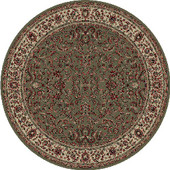 Concord Global Trading Persian Classics 2025 Kashan Green Round Area Rug Concord Global Trading Persian Classics 2025 Kashan Green Round Area Rug