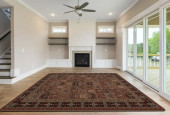 Persian Classics 2043 Panel Black Area Rug Room Scene Persian Classics 2043 Panel Black Area Rug Room Scene
