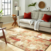 Karastan Elements 91420-10034 Treviso Gold Area Rug Room Scene Karastan Elements 91420-10034 Treviso Gold Area Rug Room Scene