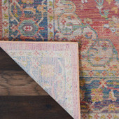 Nourison Ankara Global ANR01 Multicolor Area Rug Backing