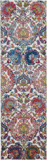 Nourison Ankara Global ANR06 Ivory/Blue Runner Area Rug Nourison Ankara Global ANR06 Ivory/Blue Runner Area Rug