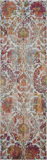 Nourison Ankara Global ANR06 Ivory/Orange Runner Area Rug Nourison Ankara Global ANR06 Ivory/Orange Runner Area Rug