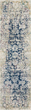 Nourison Fusion FSS12 Cream/Blue Runner Area Rug Nourison Fusion FSS12 Cream/Blue Runner Area Rug