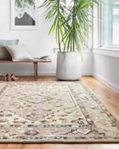 Loloi II Beatty BEA-01 Grey/Ivory Area Rug Room Scene Loloi II Beatty BEA-01 Grey/Ivory Area Rug Room Scene