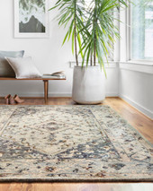 Loloi II Beatty BEA-01 Lt. Blue/Blue Area Rug Room Scene Loloi II Beatty BEA-01 Lt. Blue/Blue Area Rug Room Scene