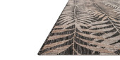 Loloi Isle IE-08 Natural/Black Area Rug Angle Loloi Isle IE-08 Natural/Black Area Rug Angle