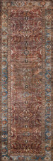 Loloi II Layla LAY-01 Brick/Blue Runner Area Rug Loloi II Layla LAY-01 Brick/Blue Runner Area Rug