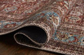 Loloi II Layla LAY-01 Brick/Blue Area Rug Pile Loloi II Layla LAY-01 Brick/Blue Area Rug Pile