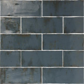 Grunge Blue 3" X 12" Ceramic Wall Tile Grunge Blue 3" X 12" Ceramic Wall Tile