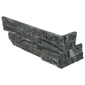 Rockmount Glacial Black 6" X 18" Ledger Panel Corner Rockmount Glacial Black 6" X 18" Ledger Panel Corner