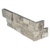 Rockmount Silver Travertine 6" X 18" Ledger Panel Corner Rockmount Silver Travertine 6" X 18" Ledger Panel Corner