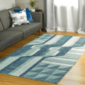 Kaleen Alzada ALZ02-17 Blue Area Rug Room Scene Kaleen Alzada ALZ02-17 Blue Area Rug Room Scene