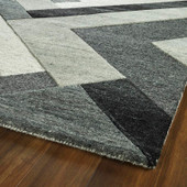 Kaleen Alzada ALZ03-38 Charcoal Area Rug Corner Kaleen Alzada ALZ03-38 Charcoal Area Rug Corner