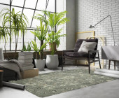 Kaleen Chancellor CHA06-75 Grey Area Rug Room Scene Kaleen Chancellor CHA06-75 Grey Area Rug Room Scene