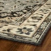 Kaleen Herrera HRA06-75 Grey Area Rug Corner Kaleen Herrera HRA06-75 Grey Area Rug Corner