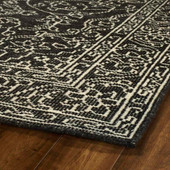 Kaleen Herrera HRA07-38 Charcoal Area Rug Corner Kaleen Herrera HRA07-38 Charcoal Area Rug Corner