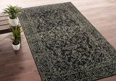 Kaleen Herrera HRA07-38 Charcoal Area Rug Room Scene Kaleen Herrera HRA07-38 Charcoal Area Rug Room Scene