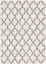 Amore Shag AMOR2 Ivory/Blue Area Rug by Nourison Amore Shag AMOR2 Ivory/Blue Area Rug by Nourison