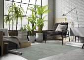 Kaleen Luminary LUM01-103 Slate Area Rug Room Scene Kaleen Luminary LUM01-103 Slate Area Rug Room Scene