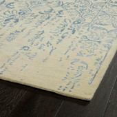 Kaleen Mercery MER03-17 Blue Area Rug Corner Kaleen Mercery MER03-17 Blue Area Rug Corner