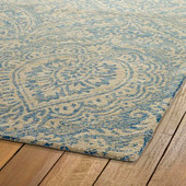 Kaleen Weathered WTR01-17 Blue Area Rug Corner 2 Kaleen Weathered WTR01-17 Blue Area Rug Corner 2