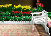 Kaleen Weathered WTR06-36 Watermelon Area Rug Room Scene Kaleen Weathered WTR06-36 Watermelon Area Rug Room Scene