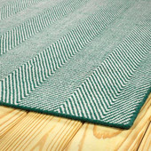 Kaleen Ziggy ZIG01-91 Teal Area Rug Corner