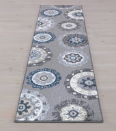 Concord Global Trading Charlotte 4816 Oasis Gray Runner Area Rug Concord Global Trading Charlotte 4816 Oasis Gray Runner Area Rug