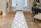 Concord Global Trading Charlotte 4822 Crystal Ivory Runner Area Rug Room Scene Concord Global Trading Charlotte 4822 Crystal Ivory Runner Area Rug Room Scene