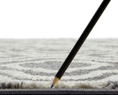 Concord Global Trading Charlotte 4826 Crystal Gray Area Rug Edge