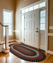 Rhody Rug Manhattan MA84 Black Satin Area Rug Room Scene Rhody Rug Manhattan MA84 Black Satin Area Rug Room Scene