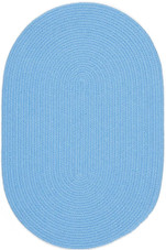 Rhody Rug Happy Braids Solid HB07 Aqua Blue Oval Area Rug Rhody Rug Happy Braids Solid HB07 Aqua Blue Oval Area Rug