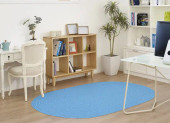 Rhody Rug Happy Braids Solid HB07 Aqua Blue Area Rug Room Scene Rhody Rug Happy Braids Solid HB07 Aqua Blue Area Rug Room Scene