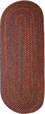 Rhody Rug Katie KA43 Burgundy Multi Runner Area Rug