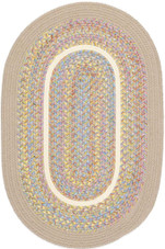 Rhody Rug Kids Isle KI03 Sand Beige Oval Area Rug Rhody Rug Kids Isle KI03 Sand Beige Oval Area Rug