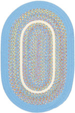Rhody Rug Kids Isle KI07 Aqua Blue Oval Area Rug Rhody Rug Kids Isle KI07 Aqua Blue Oval Area Rug