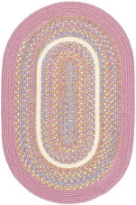 Rhody Rug Kids Isle KI08 Pink Oval Area Rug Rhody Rug Kids Isle KI08 Pink Oval Area Rug