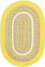 Rhody Rug Kids Isle KI14 Yellow Oval Area Rug Rhody Rug Kids Isle KI14 Yellow Oval Area Rug