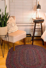 Rhody Rug Sophia SO45 Burgundy Red Multi Area Rug Room Scene Rhody Rug Sophia SO45 Burgundy Red Multi Area Rug Room Scene