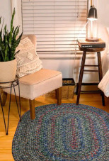 Rhody Rug Sophia SO95 Denim Blue Multi Area Rug Room Scene Rhody Rug Sophia SO95 Denim Blue Multi Area Rug Room Scene